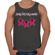 PRINTFASHION Squid game trio fehér - Férfi atléta - Sötétszürke atléta, trikó