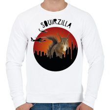 PRINTFASHION Squirzilla - Férfi pulóver - Fehér férfi pulóver, kardigán