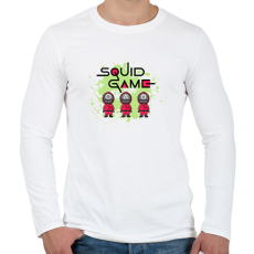 PRINTFASHION Squit game - Férfi hosszú ujjú póló - Fehér