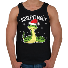 PRINTFASHION Ssssilent night - Férfi atléta - Fekete