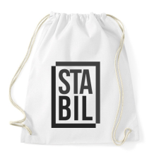 PRINTFASHION Stabil - Sportzsák, Tornazsák - Fehér tornazsák