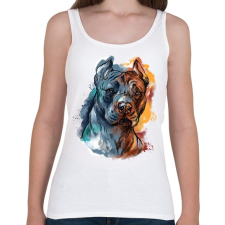 PRINTFASHION "stafford" portré - Női atléta - Fehér női trikó