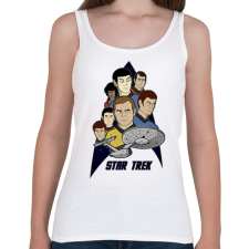 PRINTFASHION Star Trek - Női atléta - Fehér női trikó