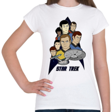 PRINTFASHION Star Trek - Női póló - Fehér női póló