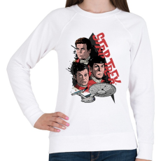 PRINTFASHION Star Trek - Női pulóver - Fehér
