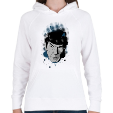 PRINTFASHION Star Trek - Spock - Női kapucnis pulóver - Fehér női pulóver, kardigán