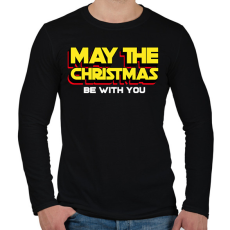 PRINTFASHION Star Wars Karácsony - Férfi hosszú ujjú póló - Fekete