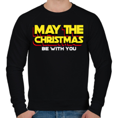 PRINTFASHION Star Wars Karácsony - Férfi pulóver - Fekete