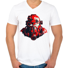 PRINTFASHION Starcraft - Férfi V-nyakú póló - Fehér férfi póló