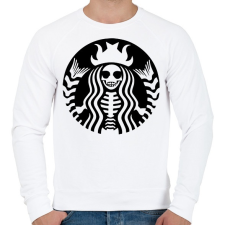 PRINTFASHION Stardeath - Férfi pulóver - Fehér férfi pulóver, kardigán