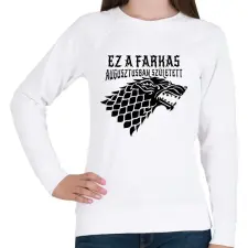 PRINTFASHION Stark születésnap  - Női pulóver - Fehér női pulóver, kardigán