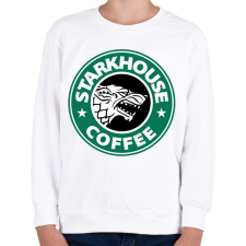 PRINTFASHION Starkhouse coffee - Gyerek pulóver - Fehér gyerek pulóver, kardigán