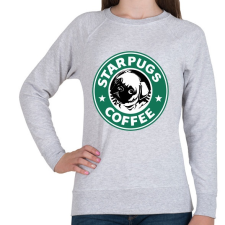 PRINTFASHION STARPUGS COFFEE - Női pulóver - Sport szürke női pulóver, kardigán