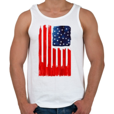 PRINTFASHION Stars and buildings - Férfi atléta - Fehér