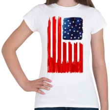 PRINTFASHION Stars and buildings - Női póló - Fehér női póló