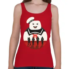 PRINTFASHION Stay puff - Női atléta - Cseresznyepiros női trikó