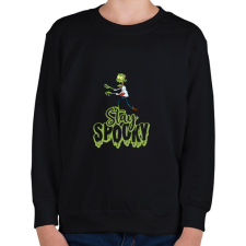 PRINTFASHION Stay Spooky Zombie - Gyerek pulóver - Fekete gyerek pulóver, kardigán