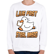 PRINTFASHION Steal bread - Gyerek pulóver - Fehér
