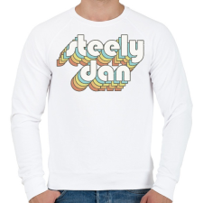 PRINTFASHION Steely Dan - Férfi pulóver - Fehér férfi pulóver, kardigán