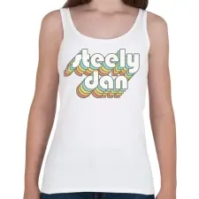 PRINTFASHION Steely Dan - Női atléta - Fehér női trikó
