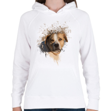 PRINTFASHION stefi - Női kapucnis pulóver - Fehér