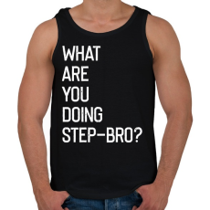 PRINTFASHION Step-bro - Férfi atléta - Fekete