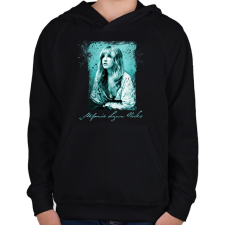 PRINTFASHION Stephanie Lynn Nicks - Gyerek kapucnis pulóver - Fekete gyerek pulóver, kardigán