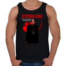 PRINTFASHION STEPHEN KING-COLOR - Férfi atléta - Fekete