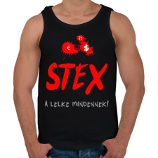 PRINTFASHION stex - Férfi atléta - Fekete atléta, trikó