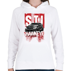 PRINTFASHION STI Hawkeye - Női kapucnis pulóver - Fehér