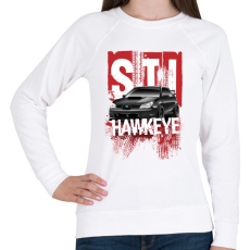 PRINTFASHION STI Hawkeye - Női pulóver - Fehér