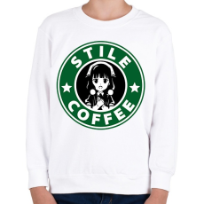 PRINTFASHION Stille Coffe - Gyerek pulóver - Fehér