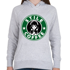 PRINTFASHION Stille Coffe - Női kapucnis pulóver - Sport szürke női pulóver, kardigán