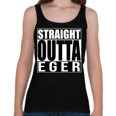 PRINTFASHION Straight Outta Eger - Női atléta - Fekete