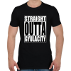 PRINTFASHION Straight Outta Gyula City - Férfi póló - Fekete