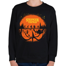 PRINTFASHION Stranger halloween - Gyerek pulóver - Fekete gyerek pulóver, kardigán
