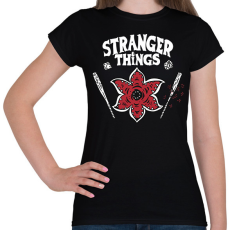 PRINTFASHION Stranger Thing _HELLFIRE CLUB2 - Női póló - Fekete