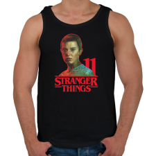 PRINTFASHION Stranger Things - 11 - Férfi atléta - Fekete atléta, trikó