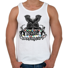 PRINTFASHION Stranger Things - Demogorgon Boldog Karácsonyt - Férfi atléta - Fehér