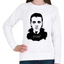 PRINTFASHION Stranger Things Eleven - Női pulóver - Fehér női pulóver, kardigán