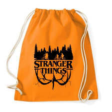 PRINTFASHION Stranger Things fekete - Sportzsák, Tornazsák - Narancssárga tornazsák