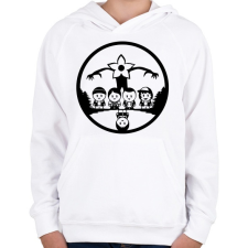 PRINTFASHION Stranger Things - Gyerek kapucnis pulóver - Fehér gyerek pulóver, kardigán