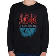 PRINTFASHION stranger things - Gyerek pulóver - Fekete gyerek pulóver, kardigán