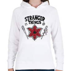 PRINTFASHION Stranger Things HELLFIRE CLUB - Női kapucnis pulóver - Fehér