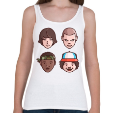 PRINTFASHION Stranger Things Karakterek - Női atléta - Fehér