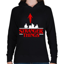 PRINTFASHION Stranger Things Max - Női kapucnis pulóver - Fekete női pulóver, kardigán