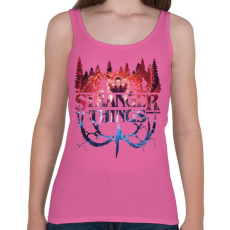 PRINTFASHION Stranger Things - Női atléta - Rózsaszín