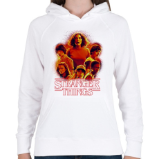 PRINTFASHION Stranger Things - Női kapucnis pulóver - Fehér