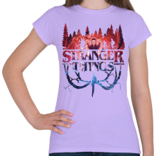 PRINTFASHION Stranger Things - Női póló - Viola női póló