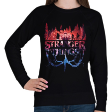 PRINTFASHION Stranger Things - Női pulóver - Fekete női pulóver, kardigán